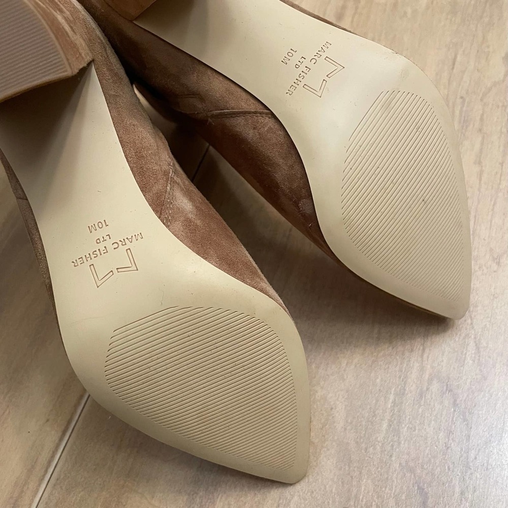 Nwot Marc Fisher Ltd Ulani Point Toe Leather Chun… - image 6